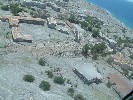 Plymouth, the abandoned ash-covered former capital of Montserrat.